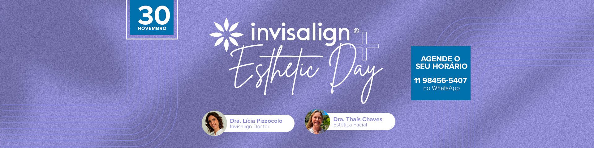 Banner Invisalign Esthetic Day | Ápex Odontologia